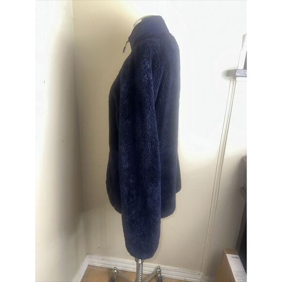 Reebok Men's Navy Full Zip Fleece Jacket Size Medium EUC - Picture 8 of 10